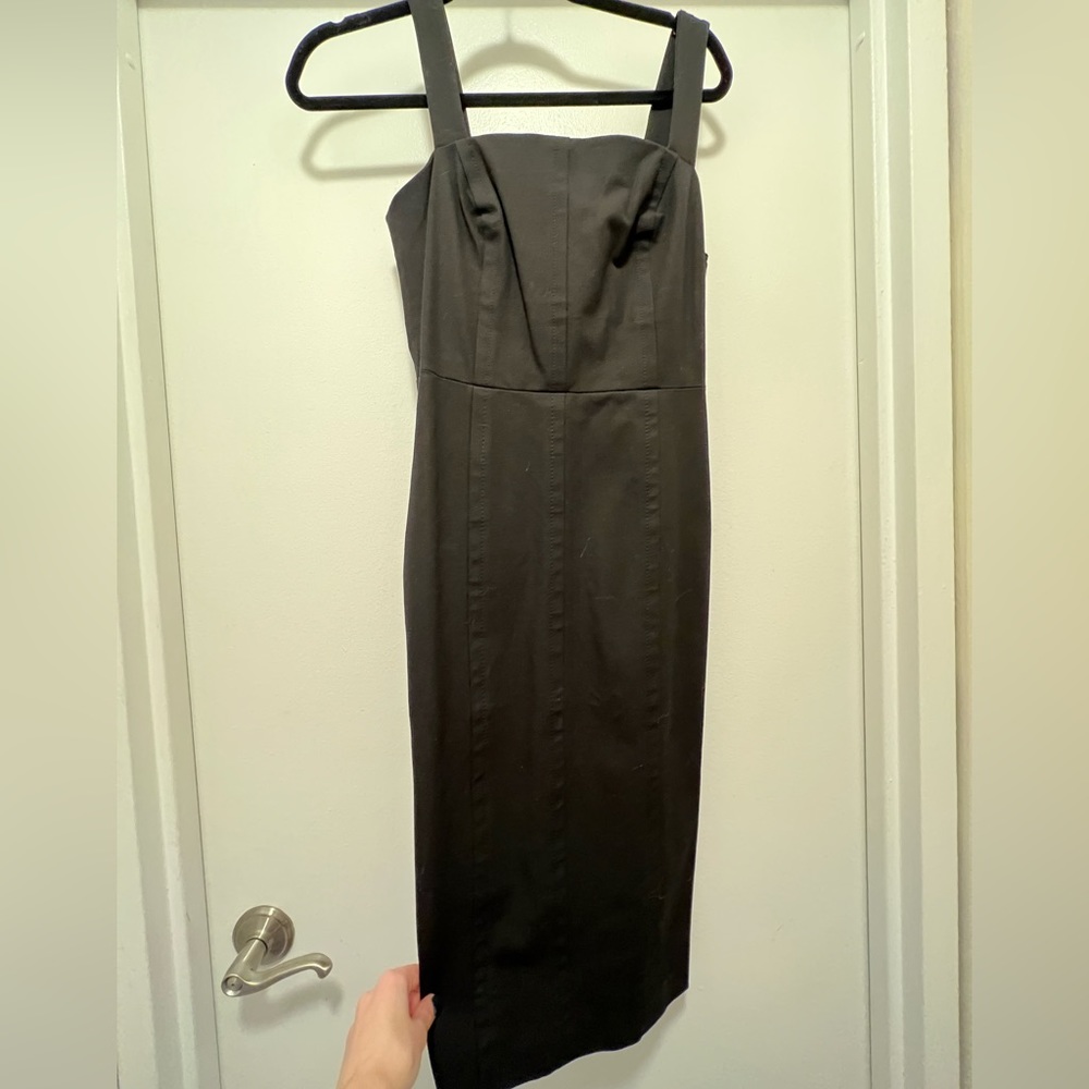 Banana Republic Black Midi Sheath Dress NWT 0